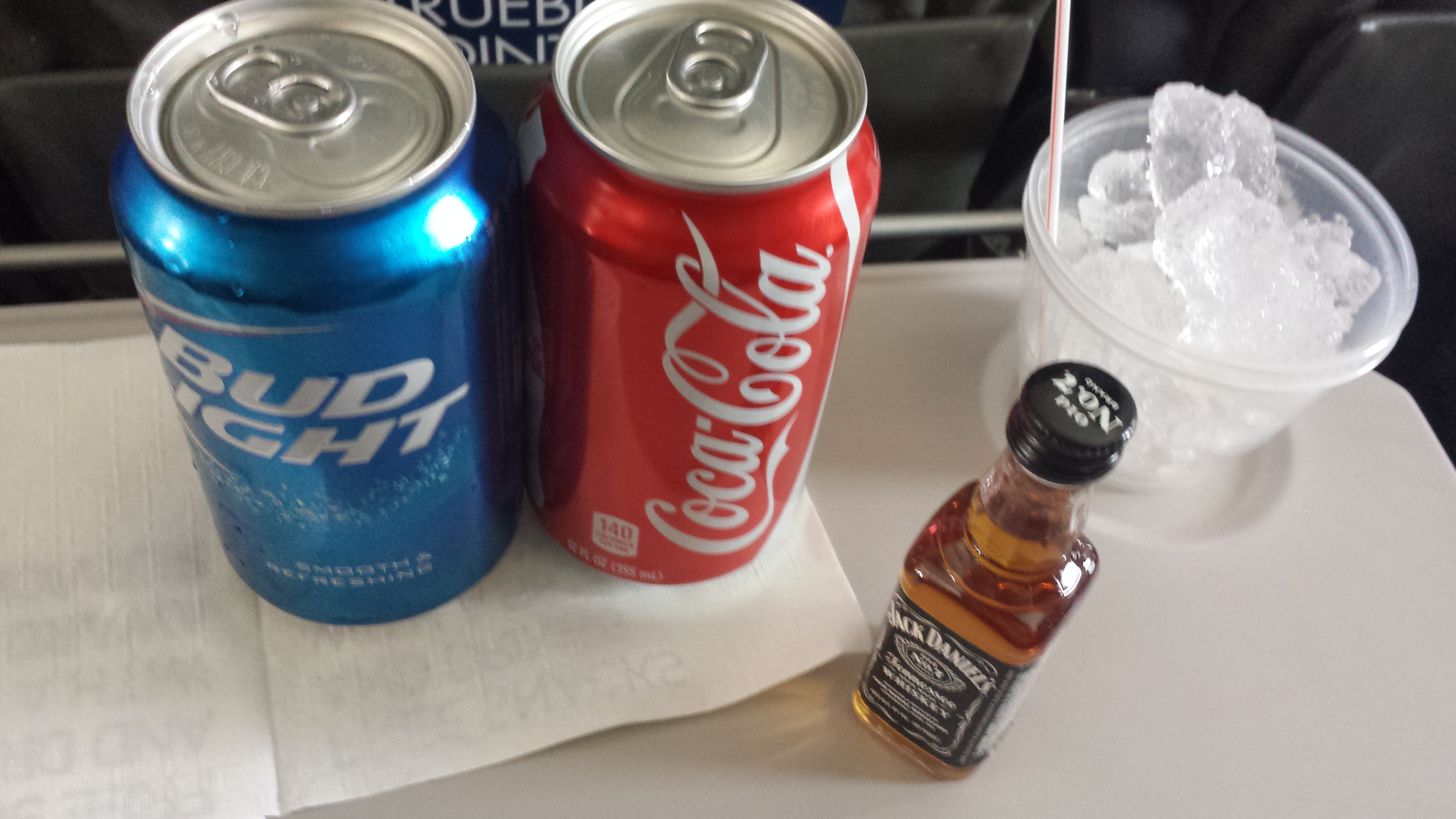 Budlight , Jack and Coke 