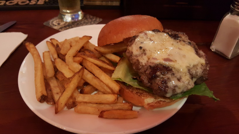 Burger Fries and Beer for $10