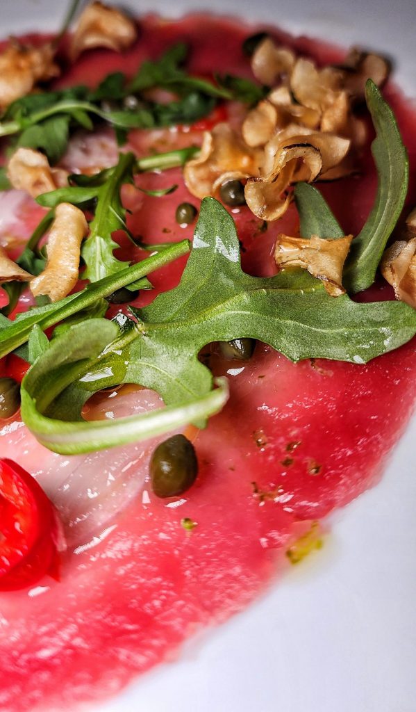 Castells Tuna Carpaccio Side