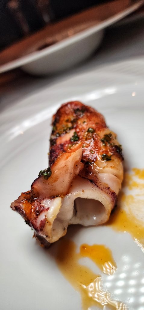 Sea Fire Grill Grilled Calamari upclose