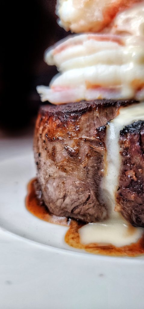 Sea Fire Grill Surf and Turf upclose