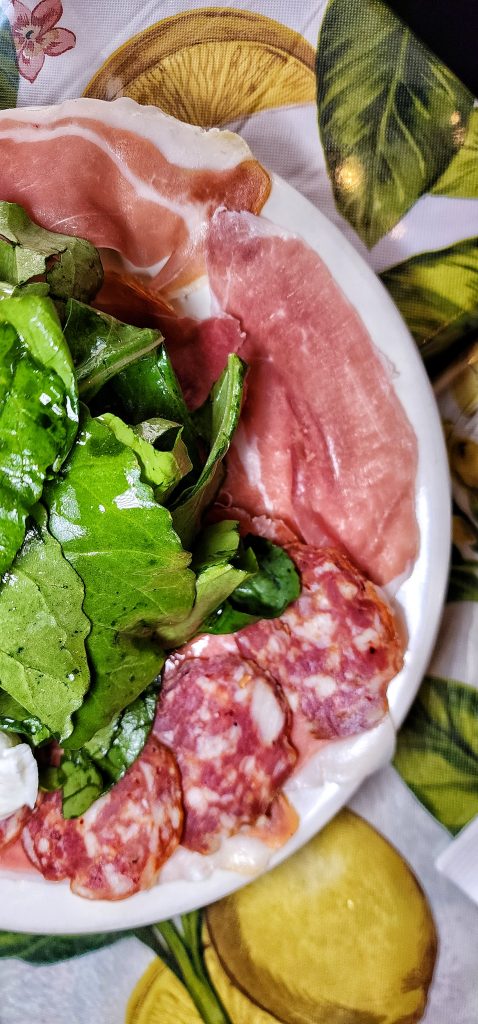 Frank antipasta Up close side