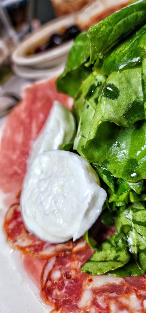 Frank antipasta up close burrata