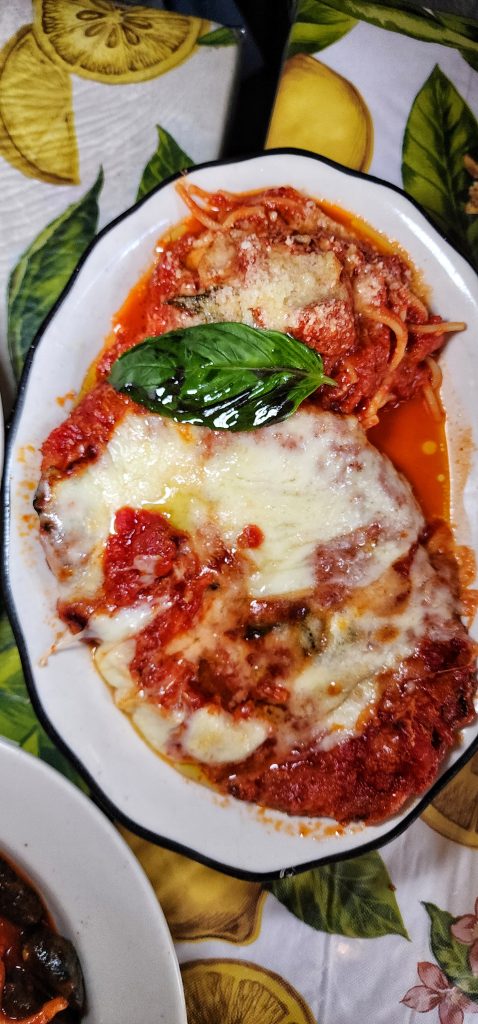 Frank chicken parm top