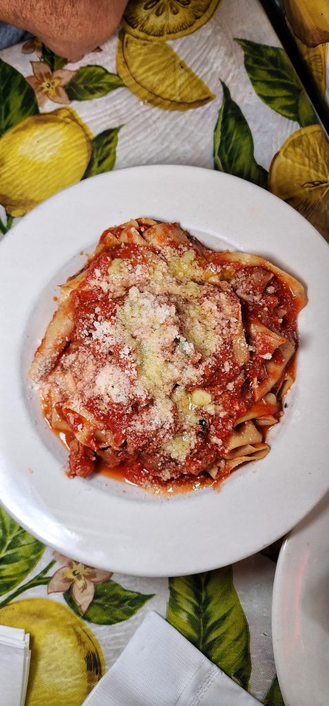 Frank veal ragu pappardelle top