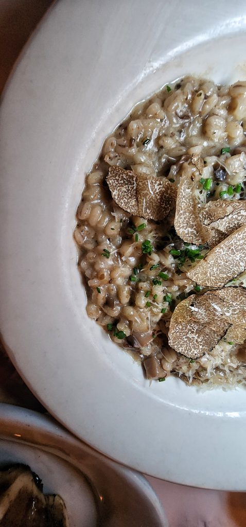 Minetta Tavern truffle mushroom barley risotto