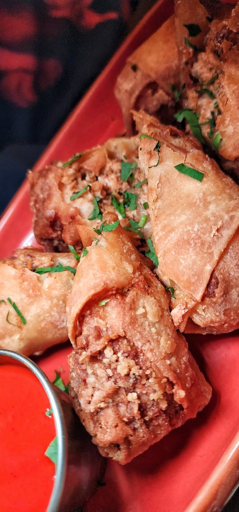 Central Park Tavern Buffalo Chicken Spring Rolls