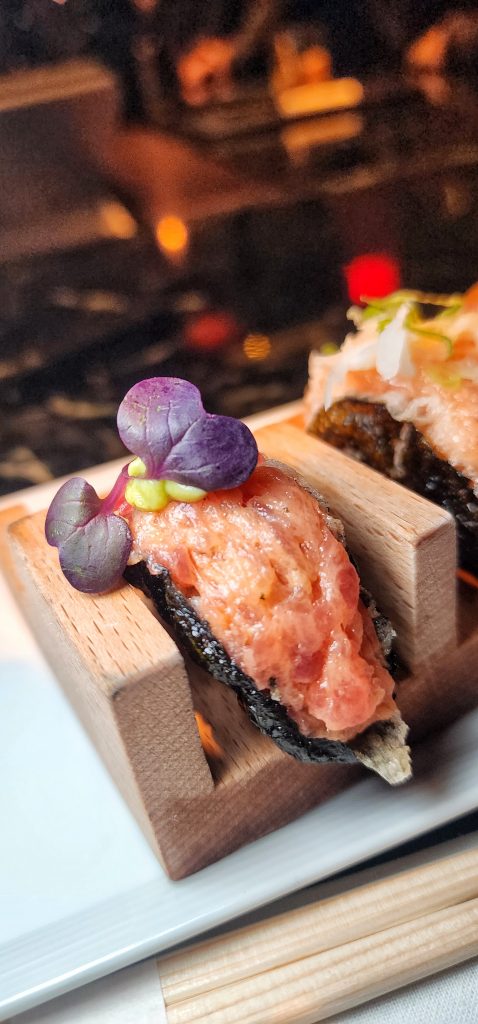 palladinos steak and seafood Spicy Tuna Sushi Tacos