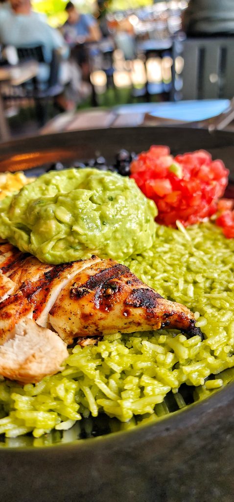 Tap 42 CALIFORNIA CHOPPED CHICKEN BOWL up close