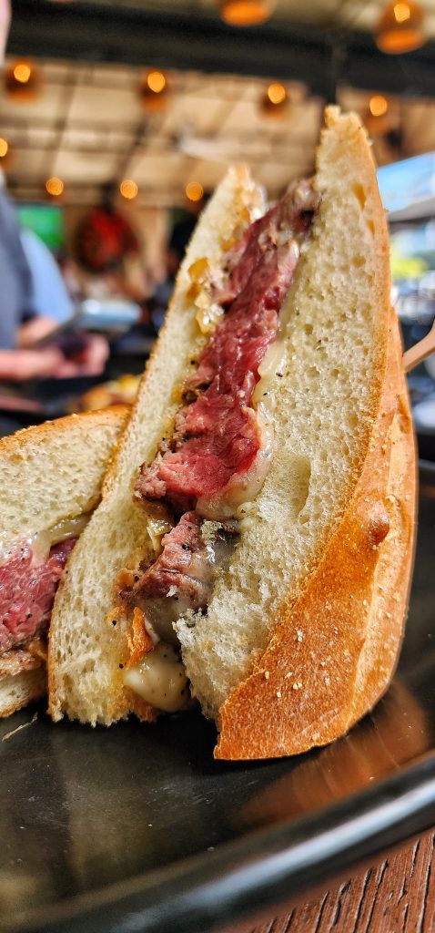 Tap 42 TRUFFLE FILET STEAK SANDWICH up