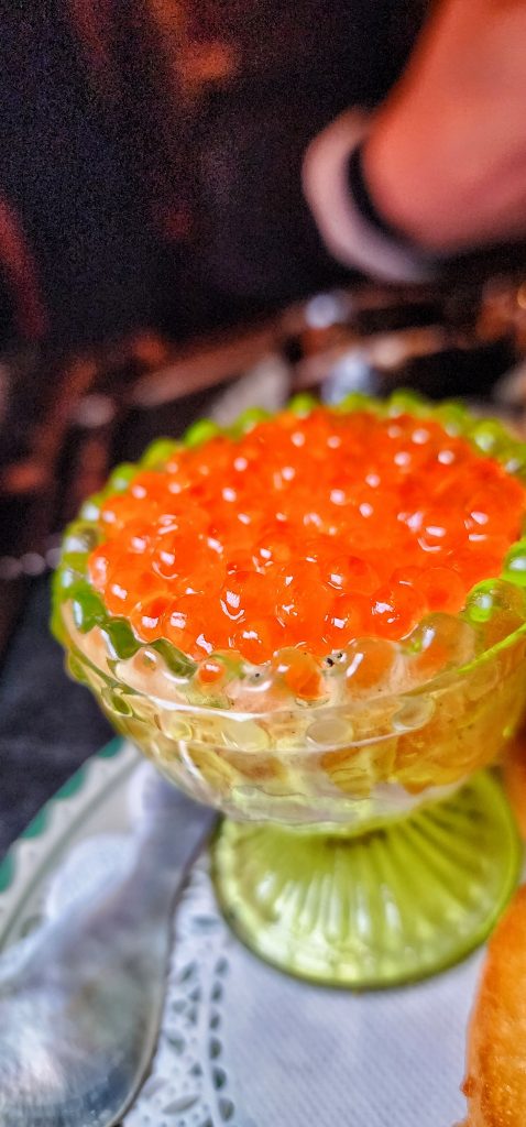 coqodaq Hash Brown Salmon Rillettes Roe