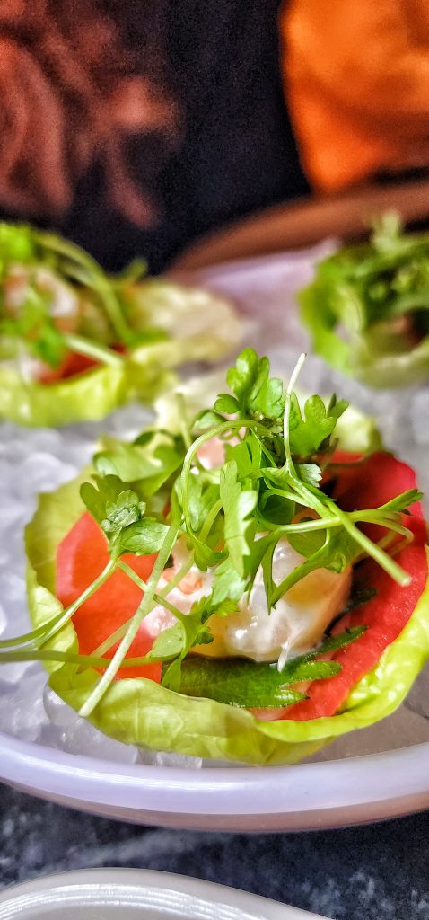 coqodaq Shrimp Salad Lettuce Cups