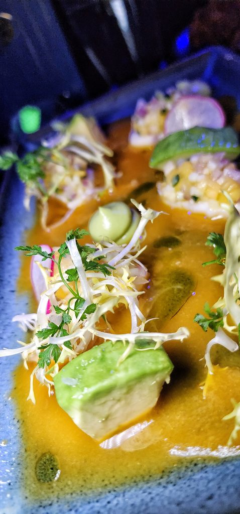 Barclays Center Gallagher Terrace striped Bass Ceviche