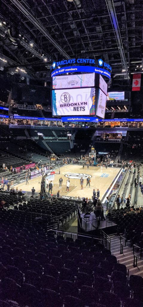 Barclays Center Gallagher Terrace view from seats