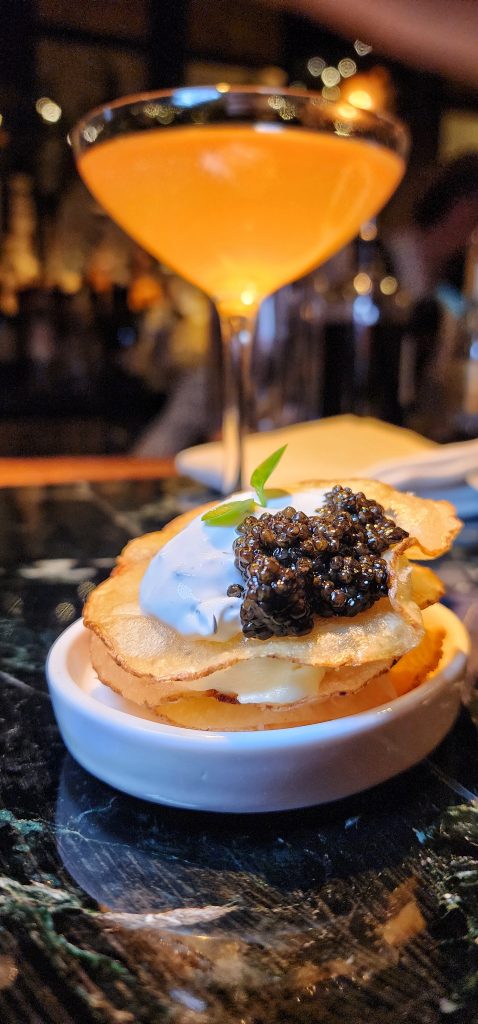 palladinos steak and seafood Dec MISO CAVIAR MARTINI