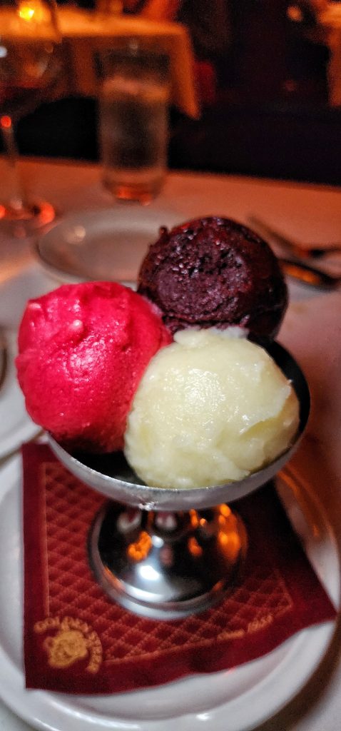 Golden Steer NYC Mixed ice cream and Sorbet