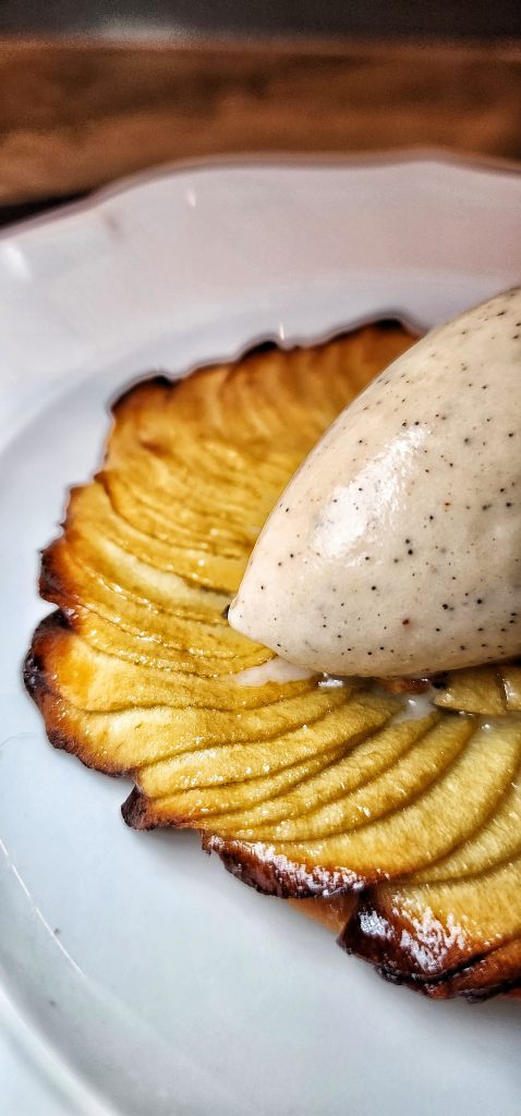 Saverne NYC Tarte Fine aux Pommes Calvados ice cream