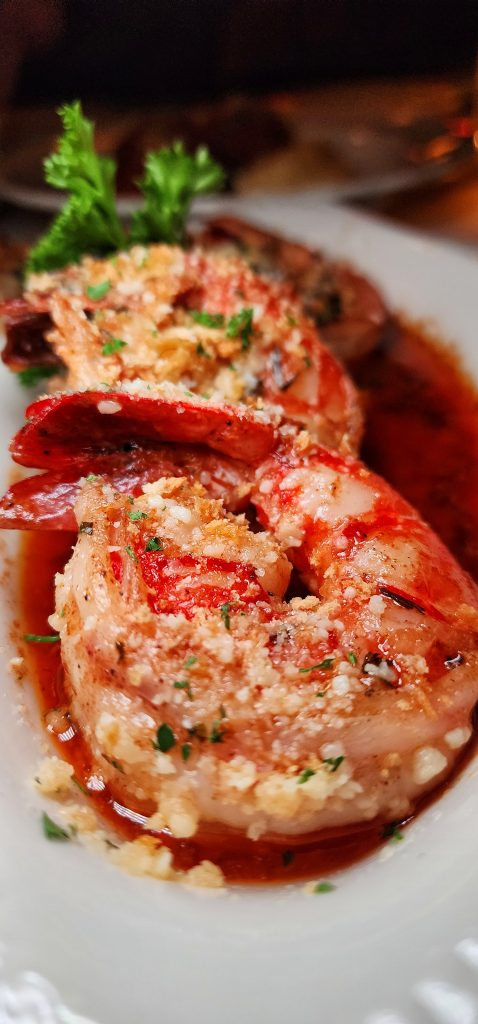 Golden Steer NYC shrimp de Jonghe upclose