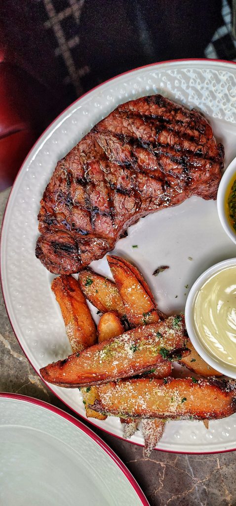 Pat LaFrieda NY strip steak frites Top