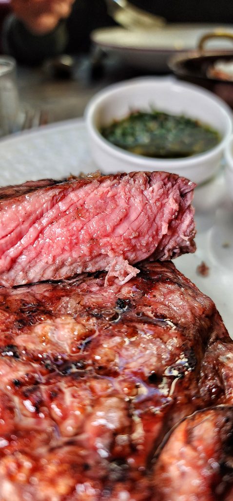 Pat LaFrieda NY strip steak frites cut