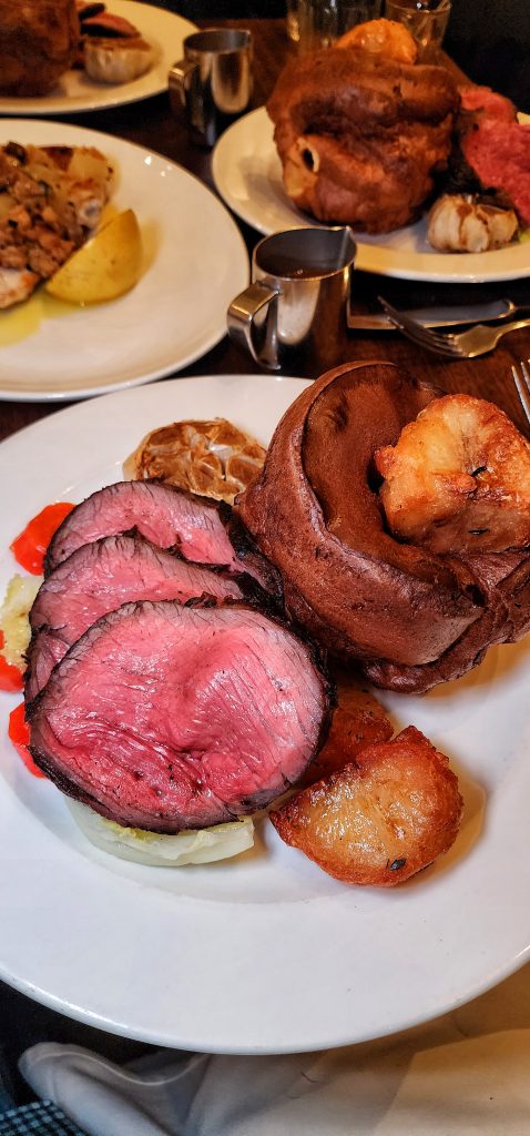 Sunday roast beef Yorkshire pudding