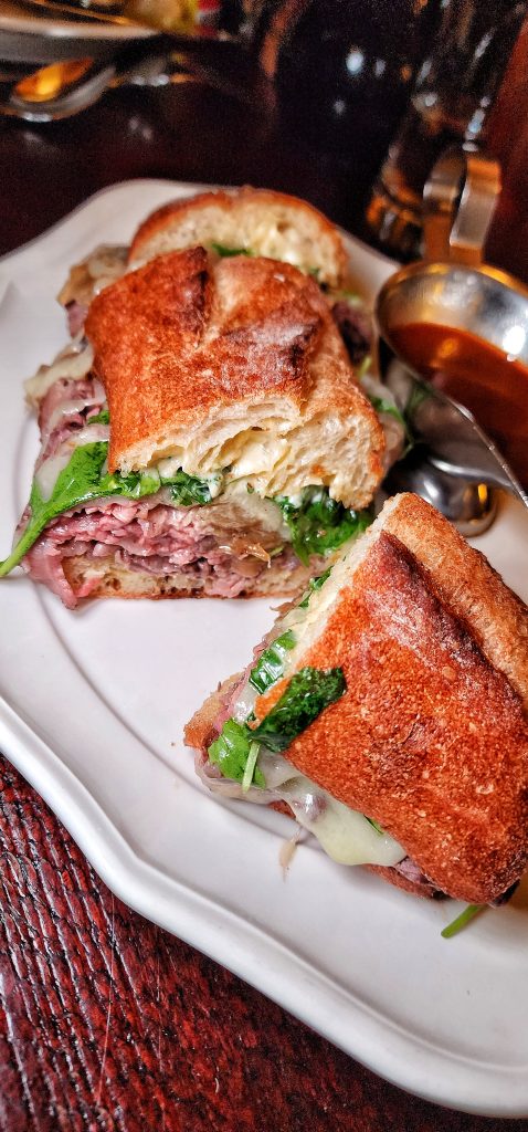French dip sandwich top