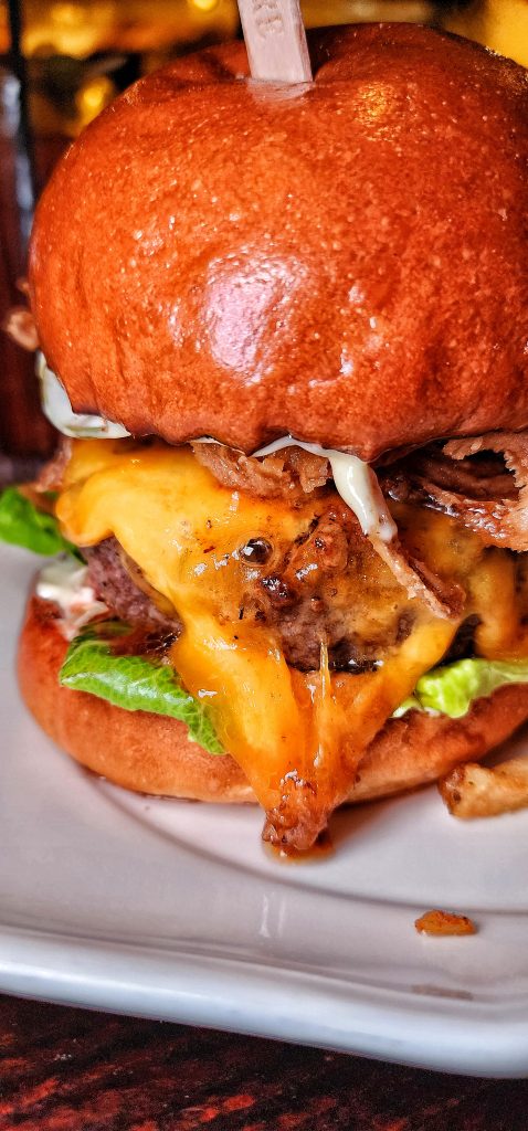 Smith burger melty cheese