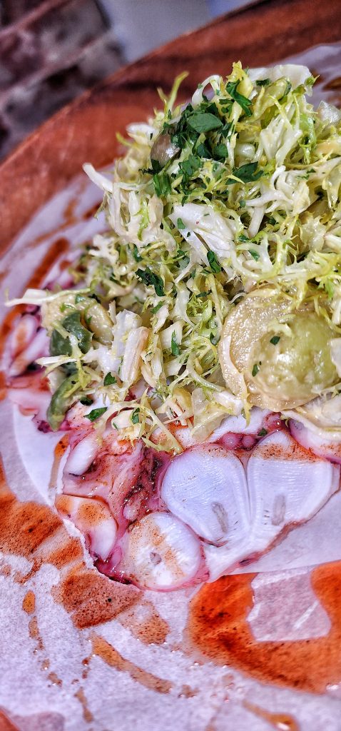 Spanish octopus carpaccio