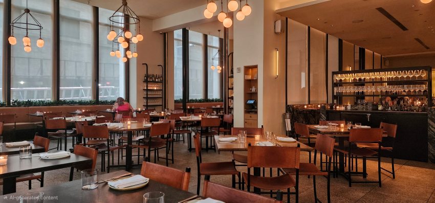 Crown Shy NYC Art Deco dining room FiDi