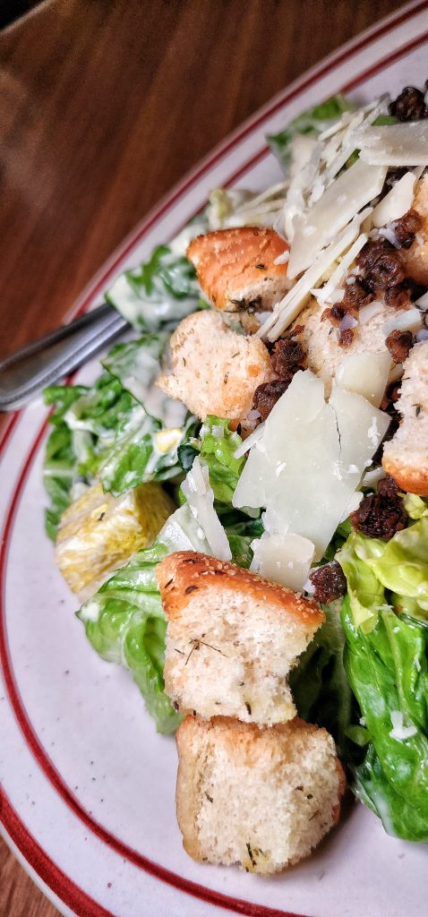 Caesar salad upclose