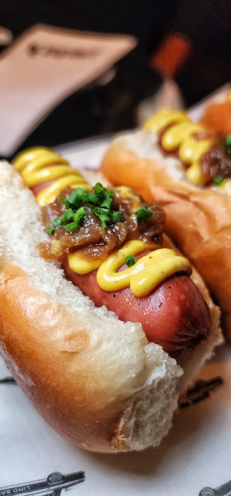 mini hot dogs upclose