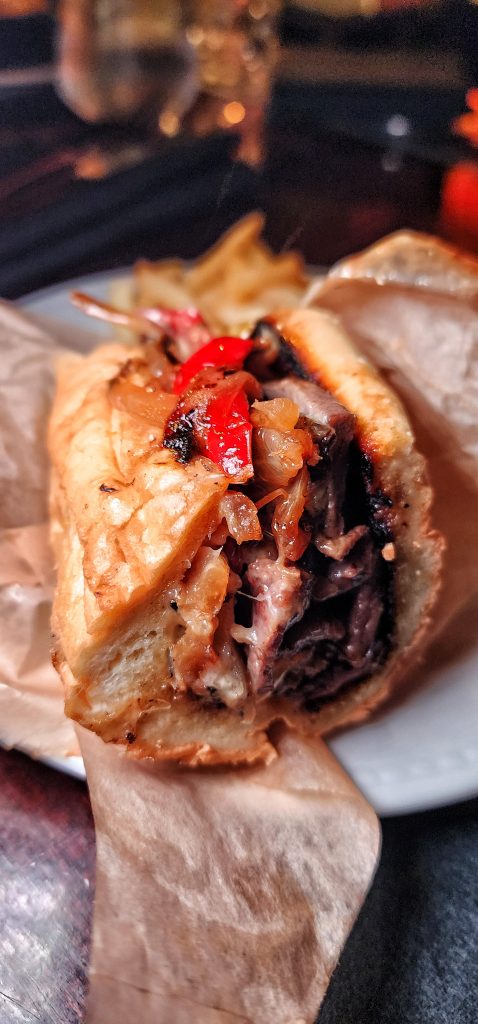 Philly cheesesteak fries side