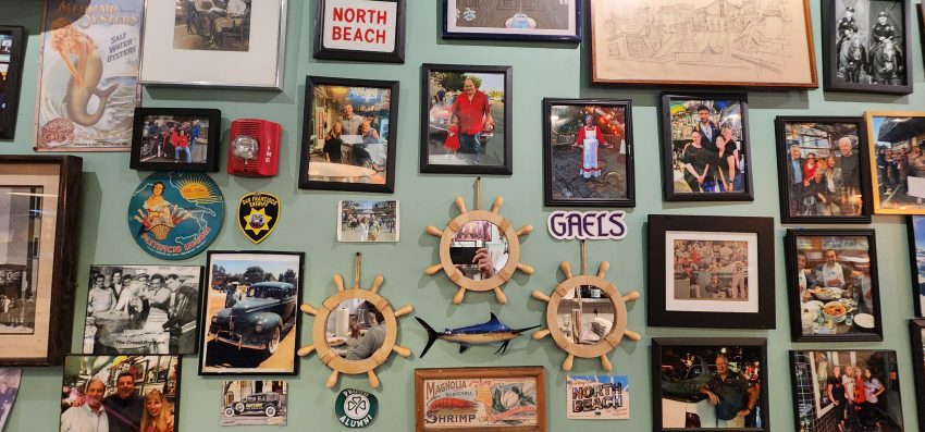 bar dining room memorabilia