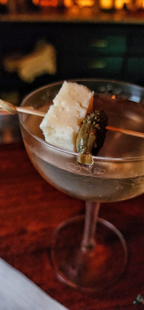 parm cheese garnish