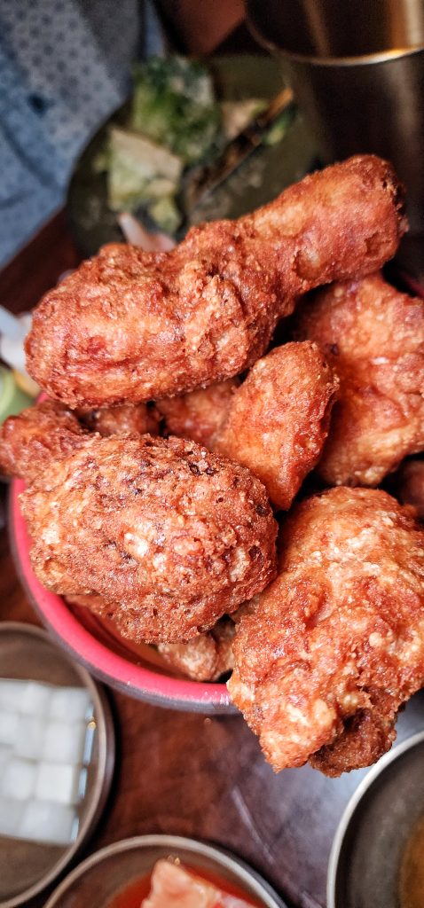 Korean fried chicken bucket