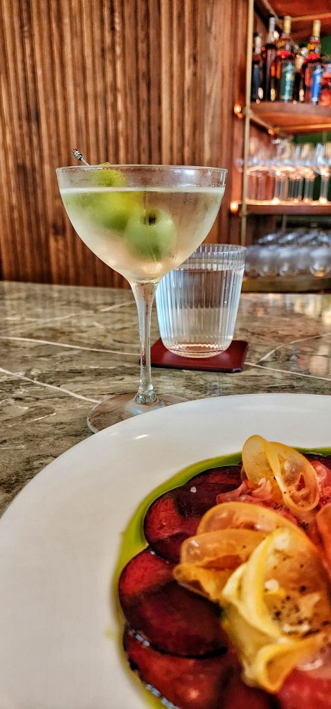 Plum and Tomate and martini