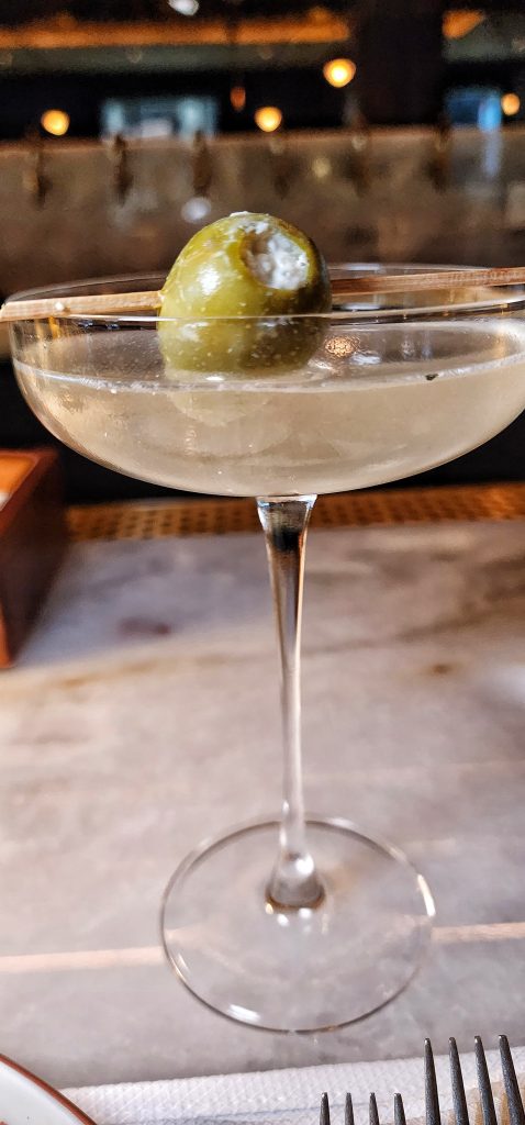 extra dirty martini blue cheese olive