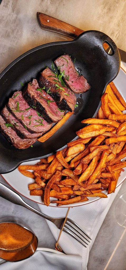 Tallow Steakhouse NYC tenderloin steak frites